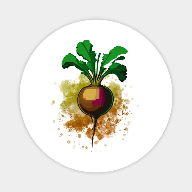 radish Magnet by Kalle